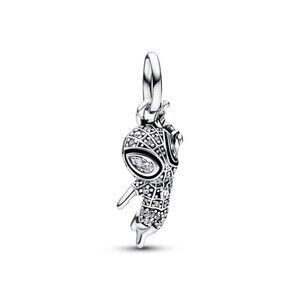 Spider-Man Pendant Charm with Clear Zirconia, Retired Sterling Silver Marvel NEW